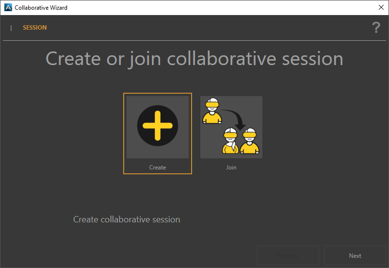 Create a collaborative session
