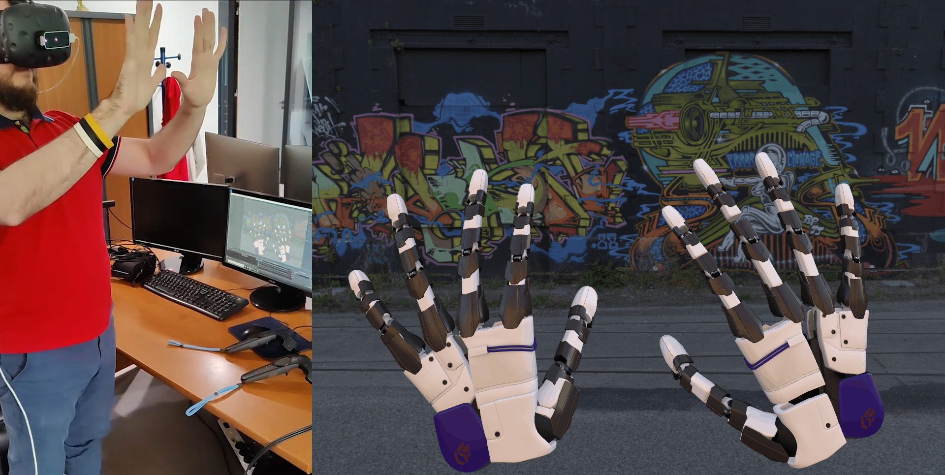 Accel VR integration of the Leap Motion.