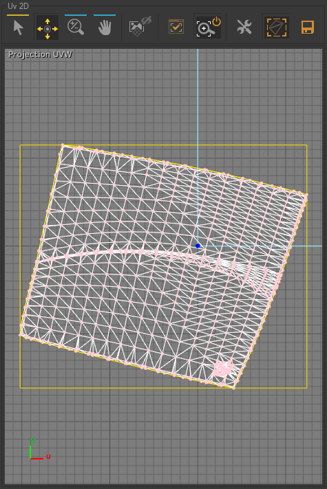 UV-mappings obtained are displayed in the ​2D UV​​ zone.