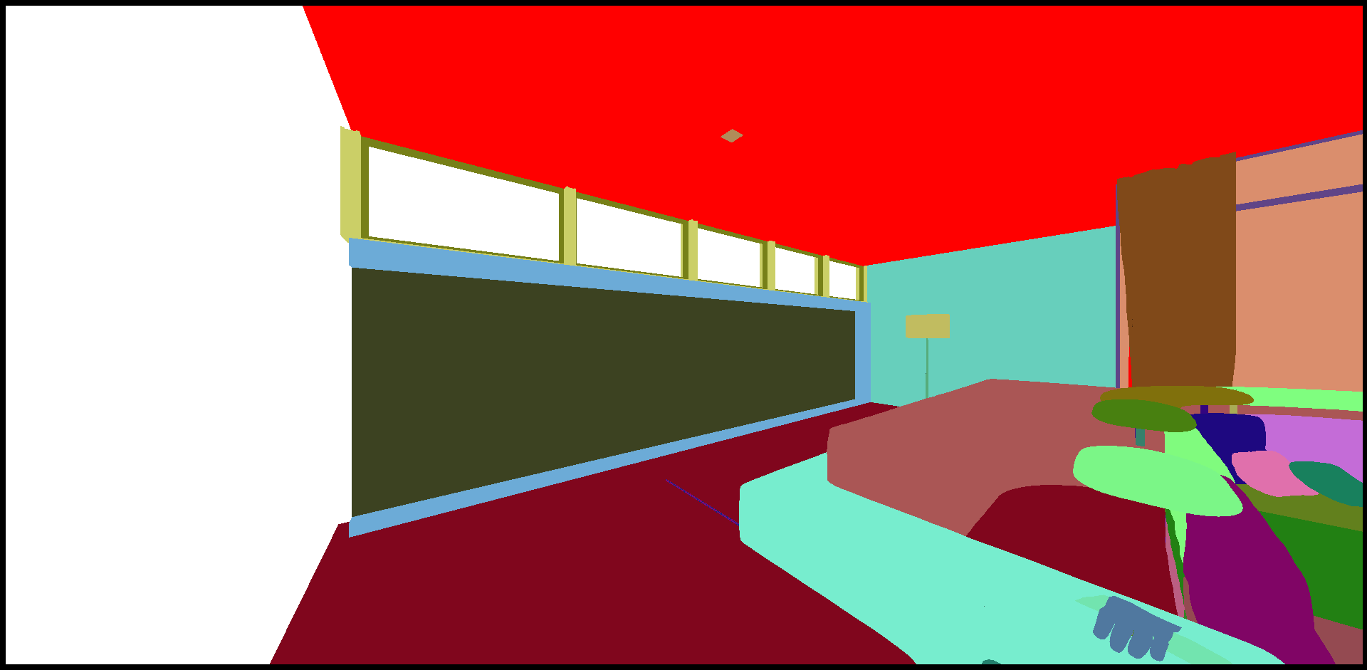 Renderings performed to identify the orientation of each surface with the auto-orientation function for surface interiors. Top: backward.