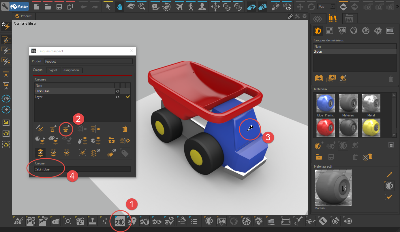 Aspect layers need to be created for the configurable elements.