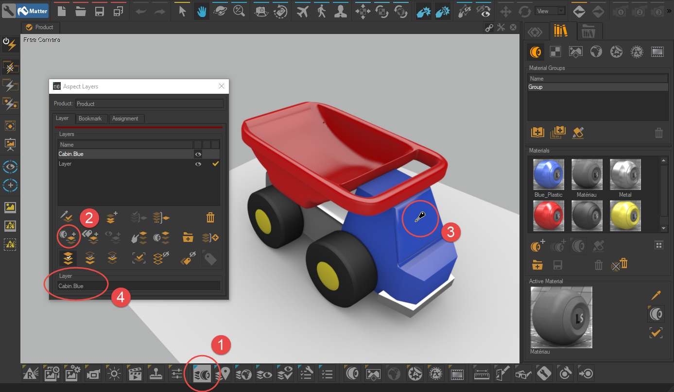 Aspect layers need to be created for the configurable elements.