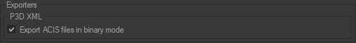 The P3D Xml exporter behavior.
