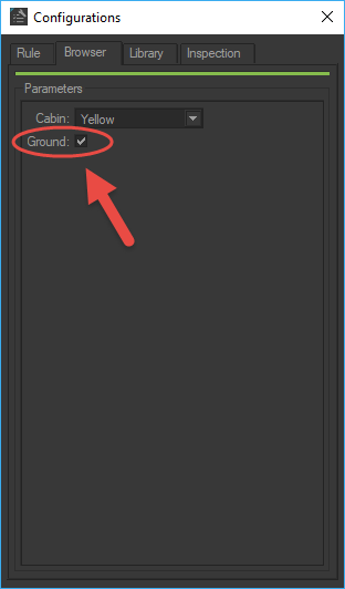 Check-box for defining symbol Ground.