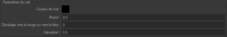 Sky parameters for Iray.