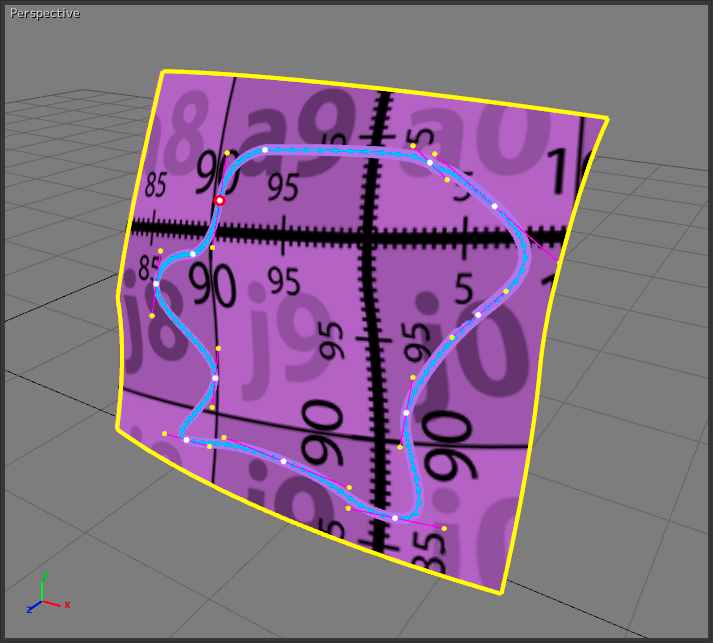 Free draw seam with a width of 0.6 cm and a precision of 10.