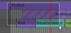 Using a selection zone to select multiple items.