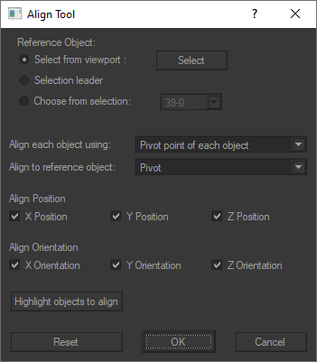 Shaper objects alignment tool: align one object to another one