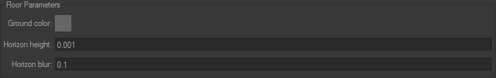 Floor parameters for Iray.