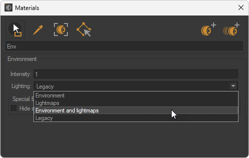 Environment Material Editor