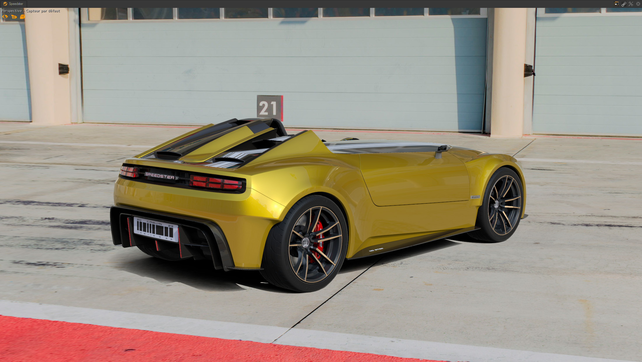 Speedster with GPU Raytracing activated.