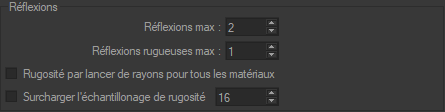 Raytracing Settings Reflections box