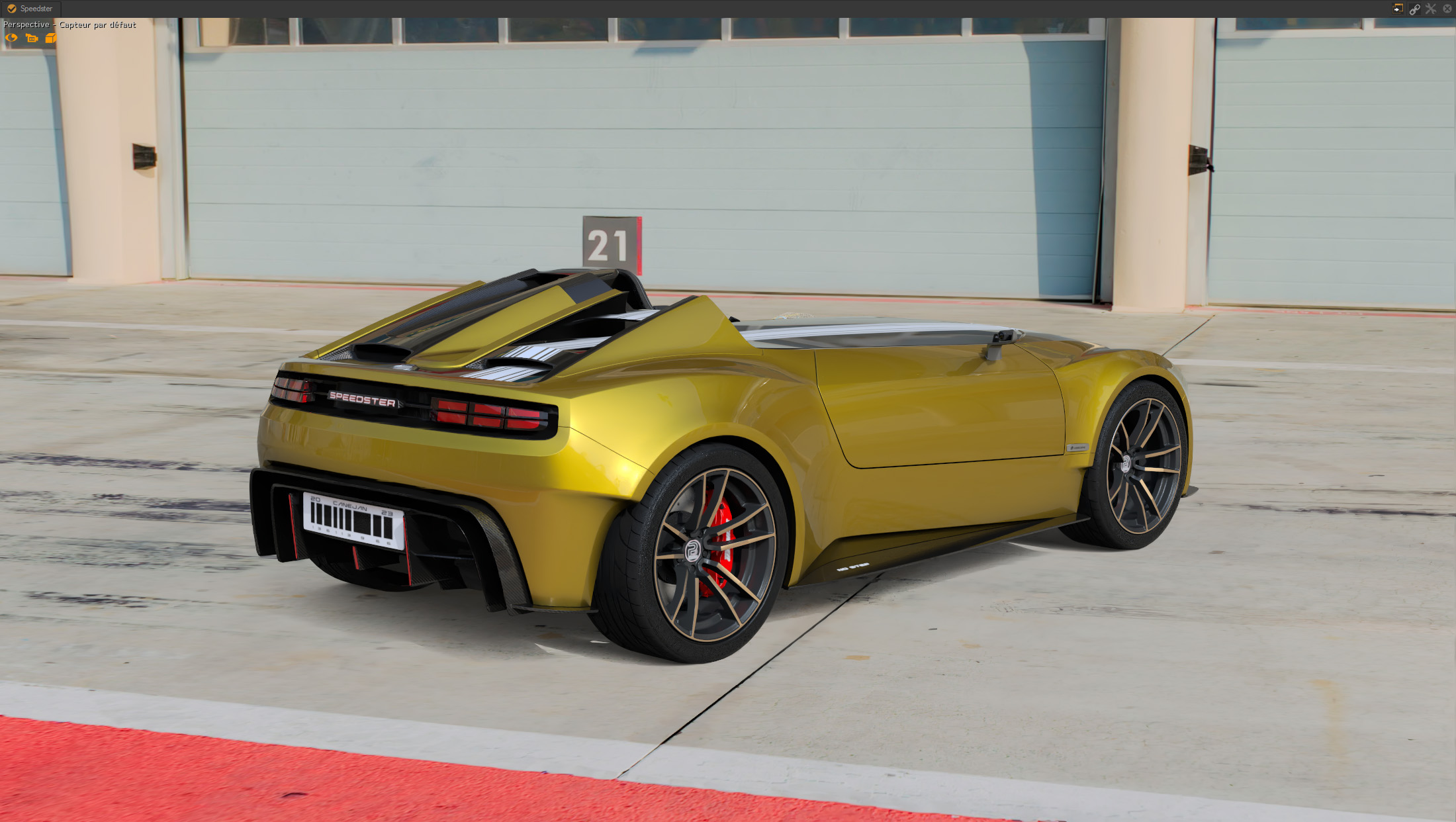 Path tracing with Global Illumination rendering