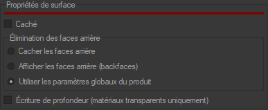 When you right-click on a surface and choose Edit properties, an editor appears. From this editor, you can edit the surface's properties. 