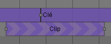 Add clips and keys to the timeline by dragging them from their library tab and dropping them onto their corresponding track.