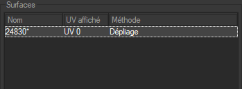 The Surfaces box contains an area for exploring the surfaces involved, and three menu tabs for configuring the methods for unfolds and viewing them.