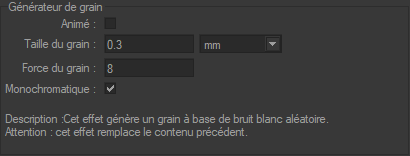Grain generator is for generating grain (simple filter used in the photo grain advanced filter).