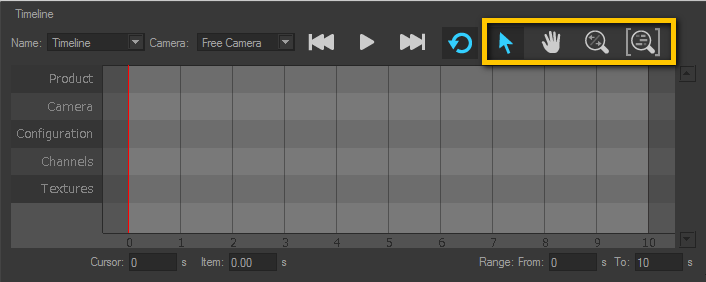 Navigation Controls for Timeline Tracks