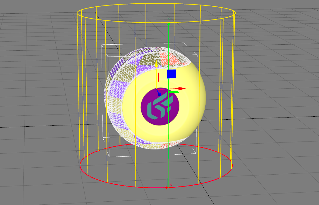 The cylindrical projection projects the grid as cylindrical coordinates.