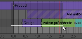 Using a selection zone to select multiple items.