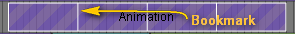 Dropping a camera animation onto the camera track creates a solid-colored clip whose length corresponds to the duration of the clip.