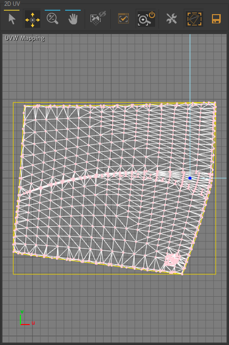 UV-mappings obtained are displayed in the ​2D UV​​ zone.