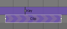 Add clips and keys to the timeline by dragging them from their library tab and dropping them onto their corresponding track.