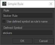 Renaming a simple rule.