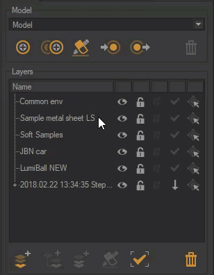 Example of reordering layers in a list.