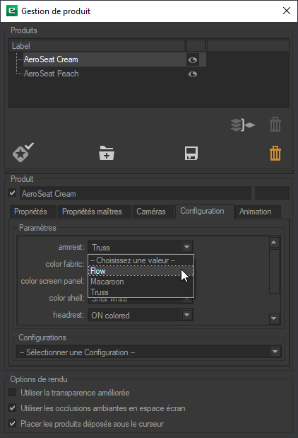 Configuration tab of the Product Manager. The version of Patchwork 3D Explorer pictured includes the "Layout" license option.